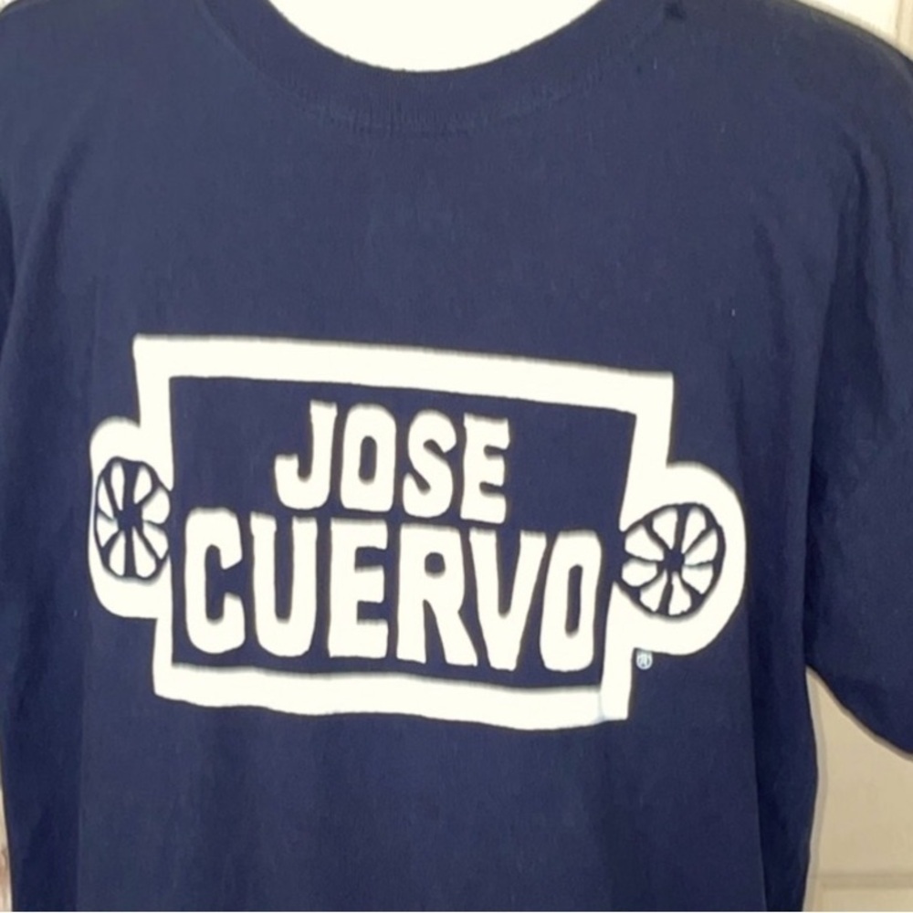 JOSE CUERVO Vintage Graphic T Shirt Black White Logo with Limes Size Large - Picture 5 of 6